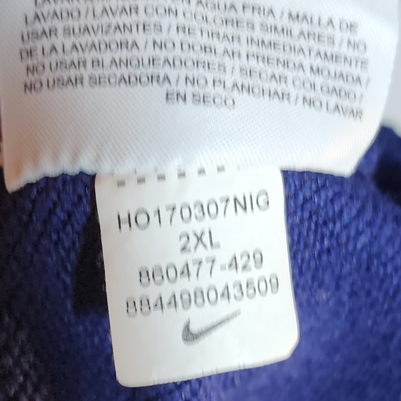 Nike Dri-Fit Quarter Zip Pullover Men's Royal Blue size XXL - Picture 9 of 9